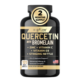 gflow vitamins Quercétine avec Bromélaïne 500mg capsules vue de face