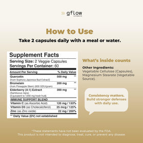 gflow vitamins Quercétine vue de côté