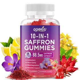 GGMMUU Gummies de Safran 60 Comp. Saveur Fraise - vue avant