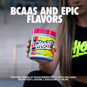 GHOST BCAA Poudre Saveur Citron avec cuillère doseuse