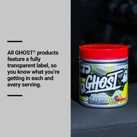GHOST Creatine 5G OptiCreatine, saveur Strawbango, en mode lifestyle