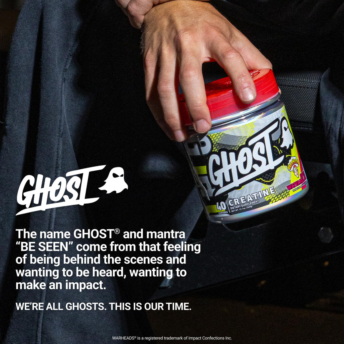GHOST Créatine Monohydrate 5G, affichage des portions