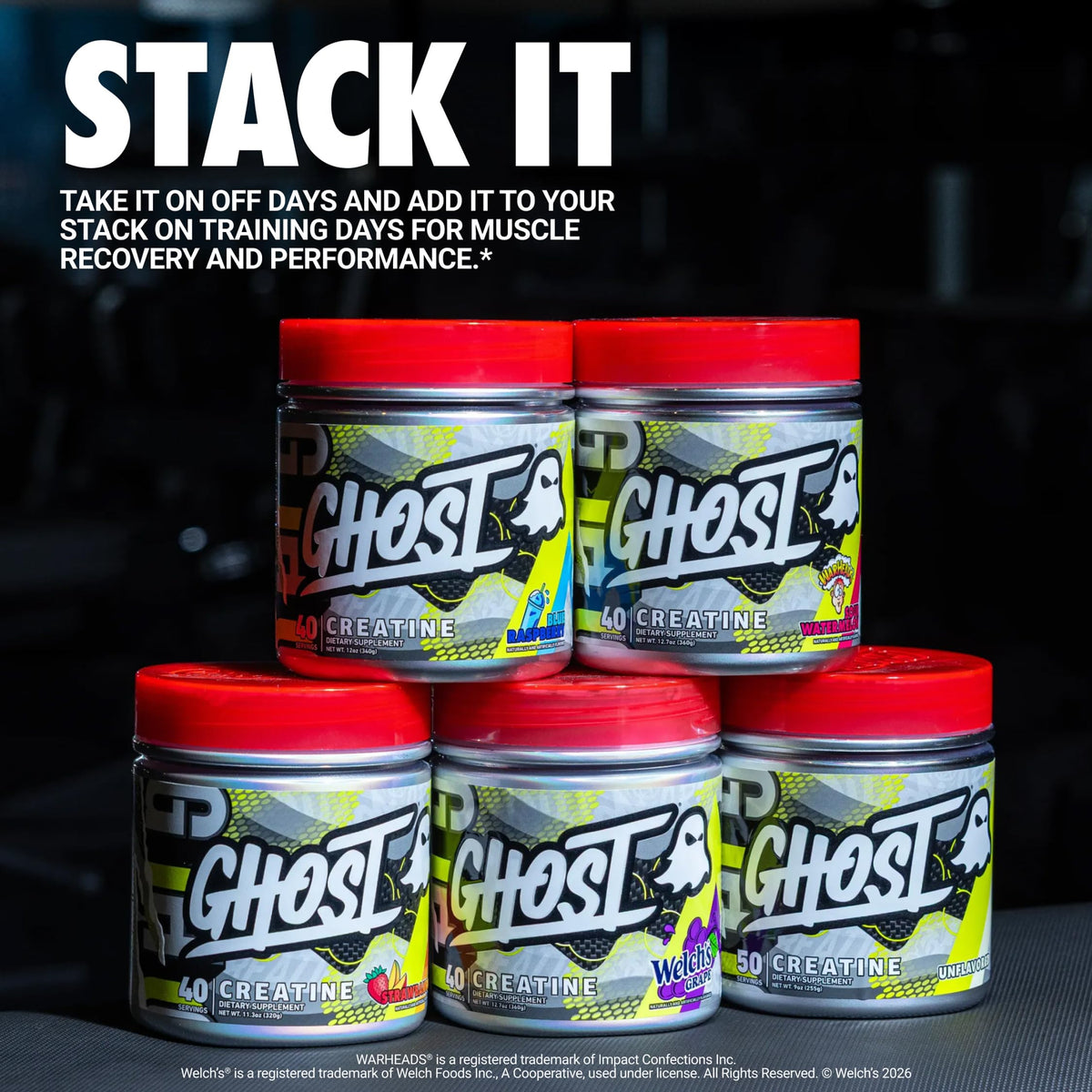 GHOST Creatine Monohydrate Poudre 5G OptiCreatine dans un verre d'eau