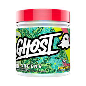 GHOST Greens Poudre Citron Rose 30 Portions vue de face