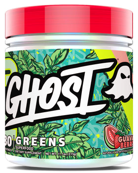 GHOST Greens Poudre Goût Guava Berry contenant 30 portions