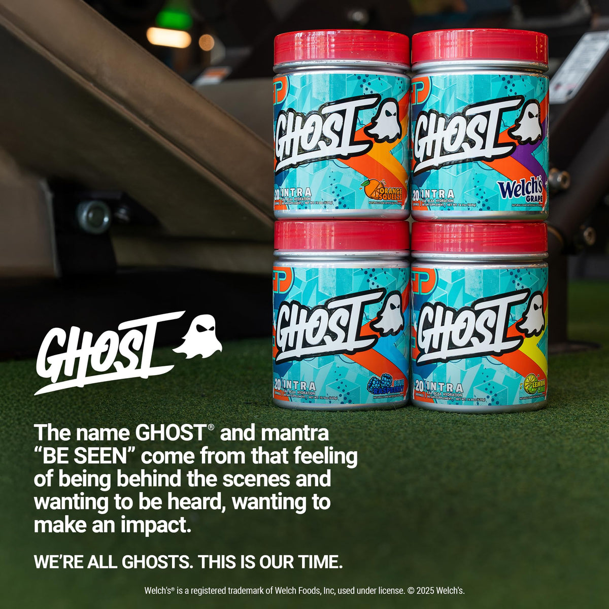 GHOST Poudre Intra-Workout dans un environnement sportif