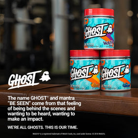GHOST Poudre Intra-Workout Framboise Bleue 540g avec shaker