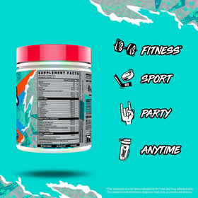 GHOST Poudre Intra-Workout Framboise Bleue 540g en utilisation