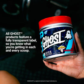 GHOST Size complément alimentaire 522g en usage avec shaker