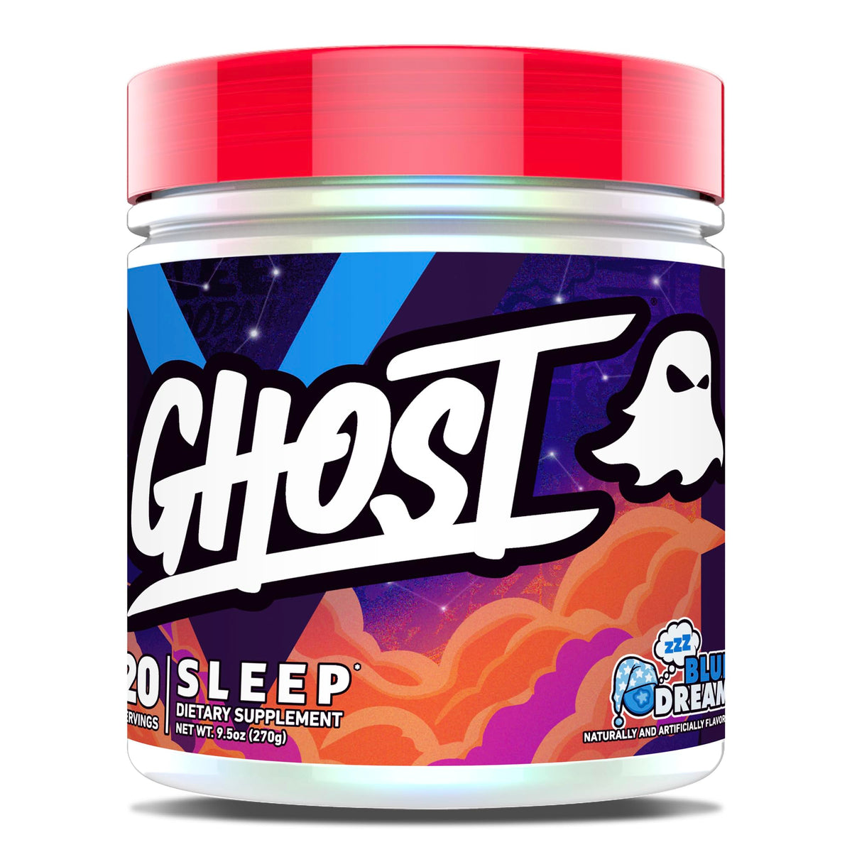 GHOST Sleep Powder Blue Dream 372g vue de face