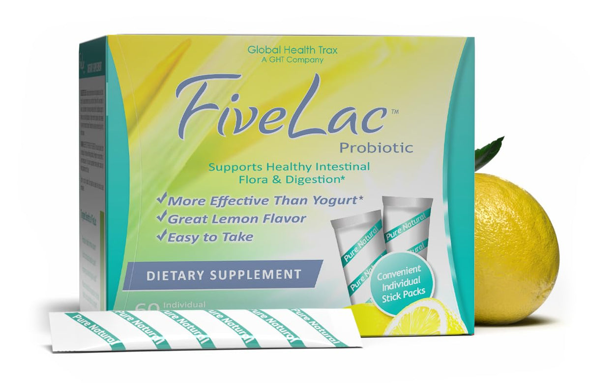 GHT FiveLac Poudre Probiotique Citron sachets en boîte