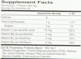 GHT Global Health Trax boîte de 60 sachets de mélange probiotique
