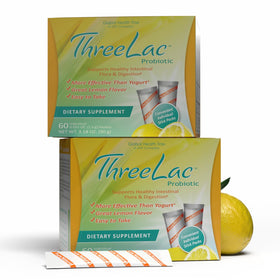 GHT Global Health Trax ThreeLac Mélange Probiotique Citron sachets en boîte