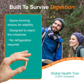 GHT Global Health Trax ThreeLac Probiotic Capsules close-up