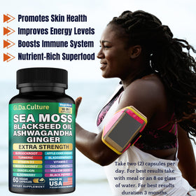 Gi.Da.Culture capsules de mousse de mer sur une surface en bois