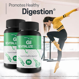 GI Revitalize Pro, flacon ouvert avec capsules visibles