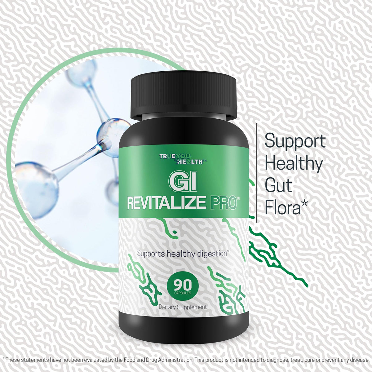GI Revitalize Pro, flacon sur une table en bois