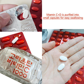 GIANANO Vitamine C+D 120 tablettes en situation de voyage