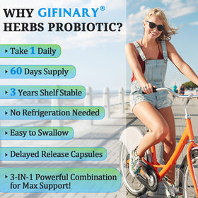 Gifinary complément probiotique 300 milliards CFU capsules