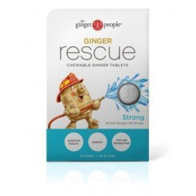 Ginger Rescue® comprimés à mâcher de The Ginger People, emballage avant