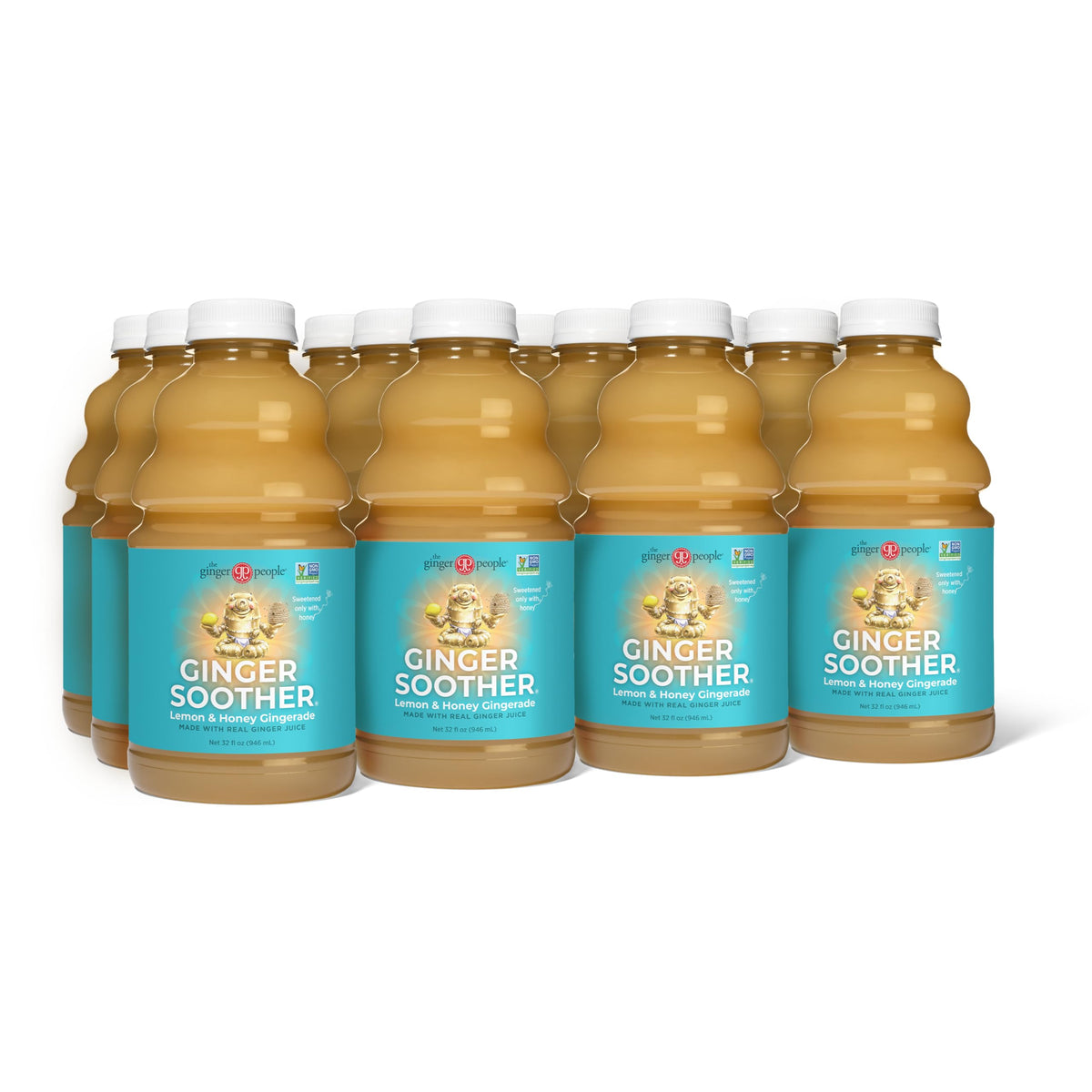Gingerade au Citron et Miel de The Ginger People, bouteille de 32 Oz