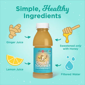 Gingerade au Citron et Miel servie dans un verre avec des glaçons
