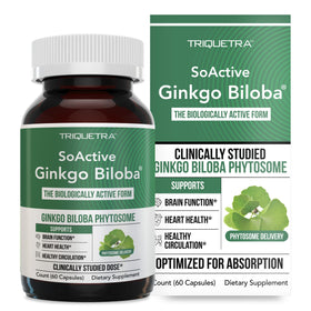 Ginkgo Biloba 180 mg Triquetra Health boîte avant