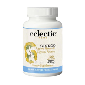 Ginkgo Biloba Capsules 450 mg ECLECTIC INSTITUTE vue de face