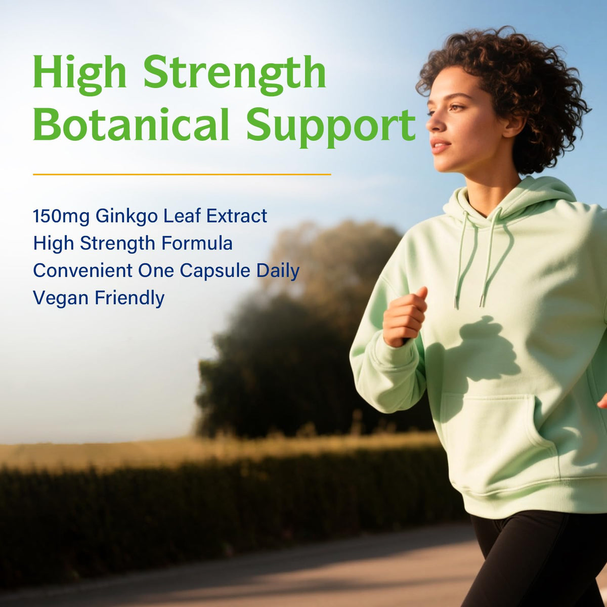 Ginkgo Biloba Innate Vitality vue latérale sur fond blanc