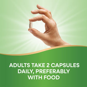 Ginseng Asiatique Nature's Way capsules ouvertes montrant l'intérieur