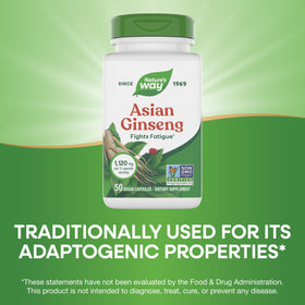 Ginseng Asiatique Nature's Way emballage avec ingrédients
