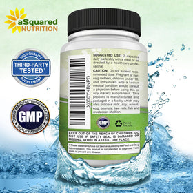 Ginseng Coréen Panax aSquared Nutrition avec capsules sur une table