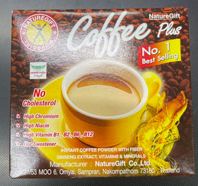 Ginseng et café, ingrédients du Café Nature Gift Plus