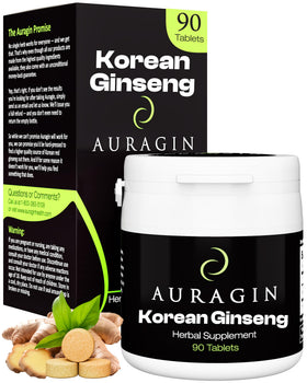 Ginseng Rouge Auragin 50g vue avant avec emballage