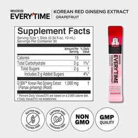 Ginseng rouge coréen et miel en stick sur fond blanc