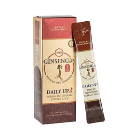 GINSENGin Extrait Liquide de Ginseng Rouge Coréen 10 bâtonnets vue de face
