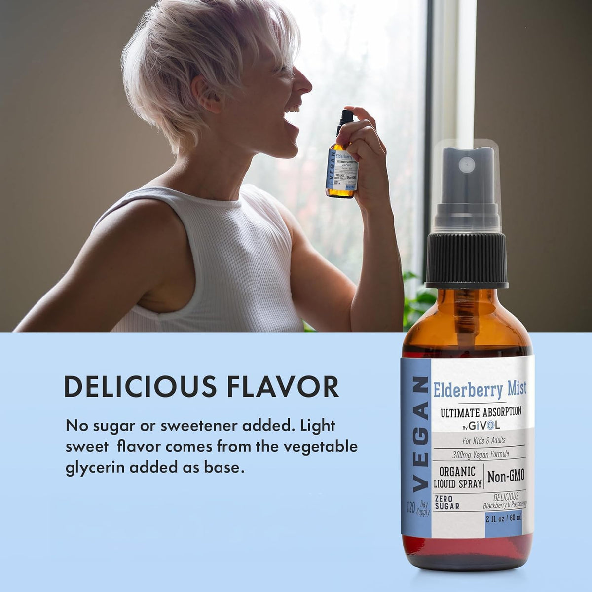GIVOL Brume de Sureau Liquide 60 ml, en présentation sur un fond neutre