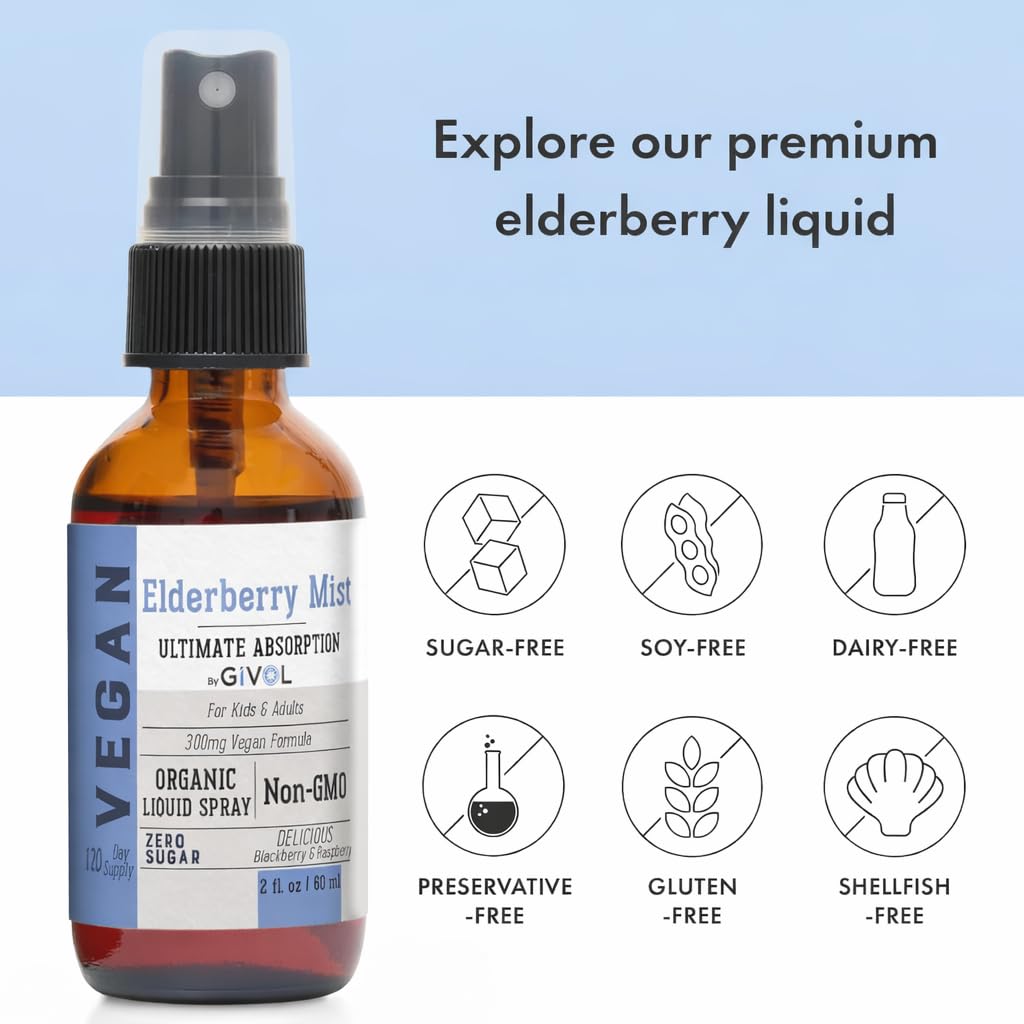 GIVOL Brume de Sureau Liquide 60 ml, étiquette détaillée