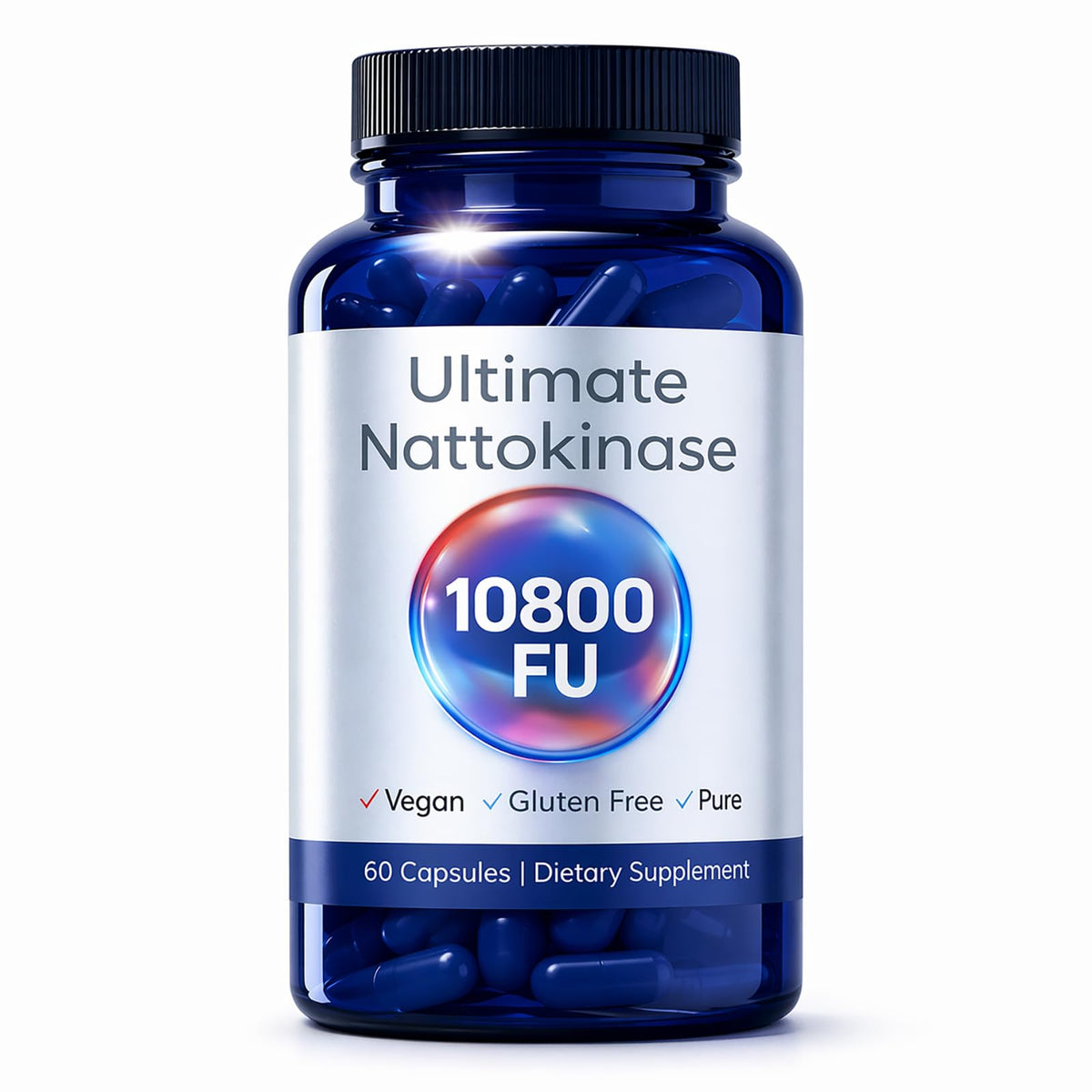 GizmoBox Nattokinase 10800 FU flacon de 60 capsules végétariennes