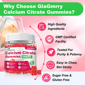 GlaGmrry Gummies de Calcium Citrate dans un bol