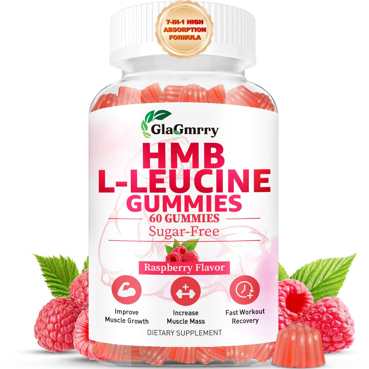 GlaGmrry Gummies HMB et Leucine 231g vue de face