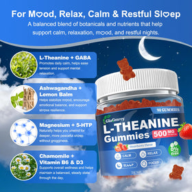GlaGmrry Gummies L-Theanine, dosage par portion