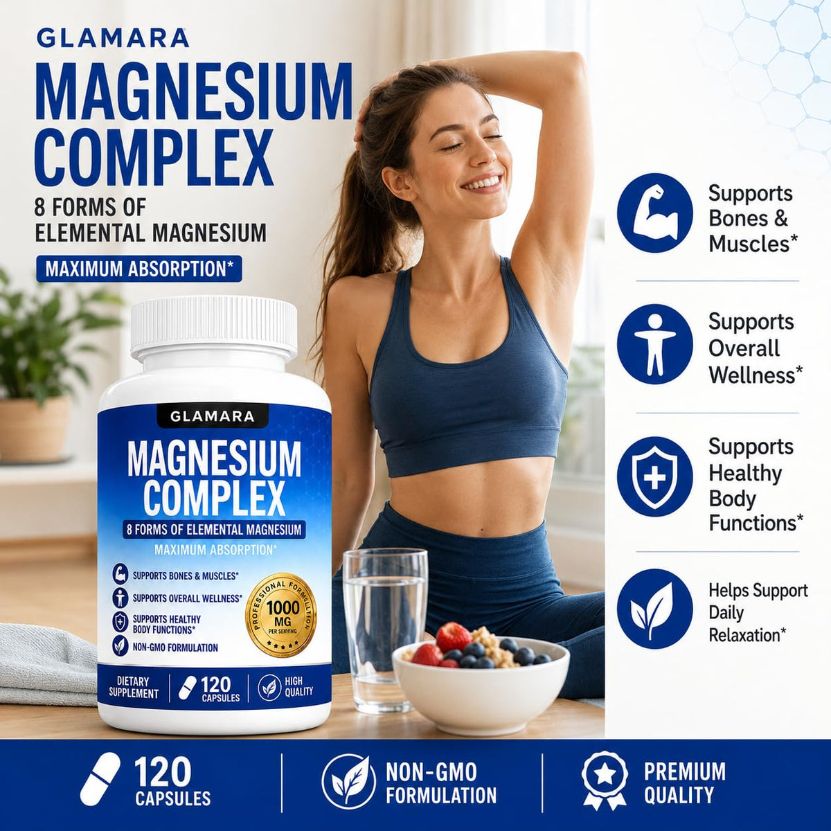 GLAMARA Magnesium Complex 1000mg ingredients list