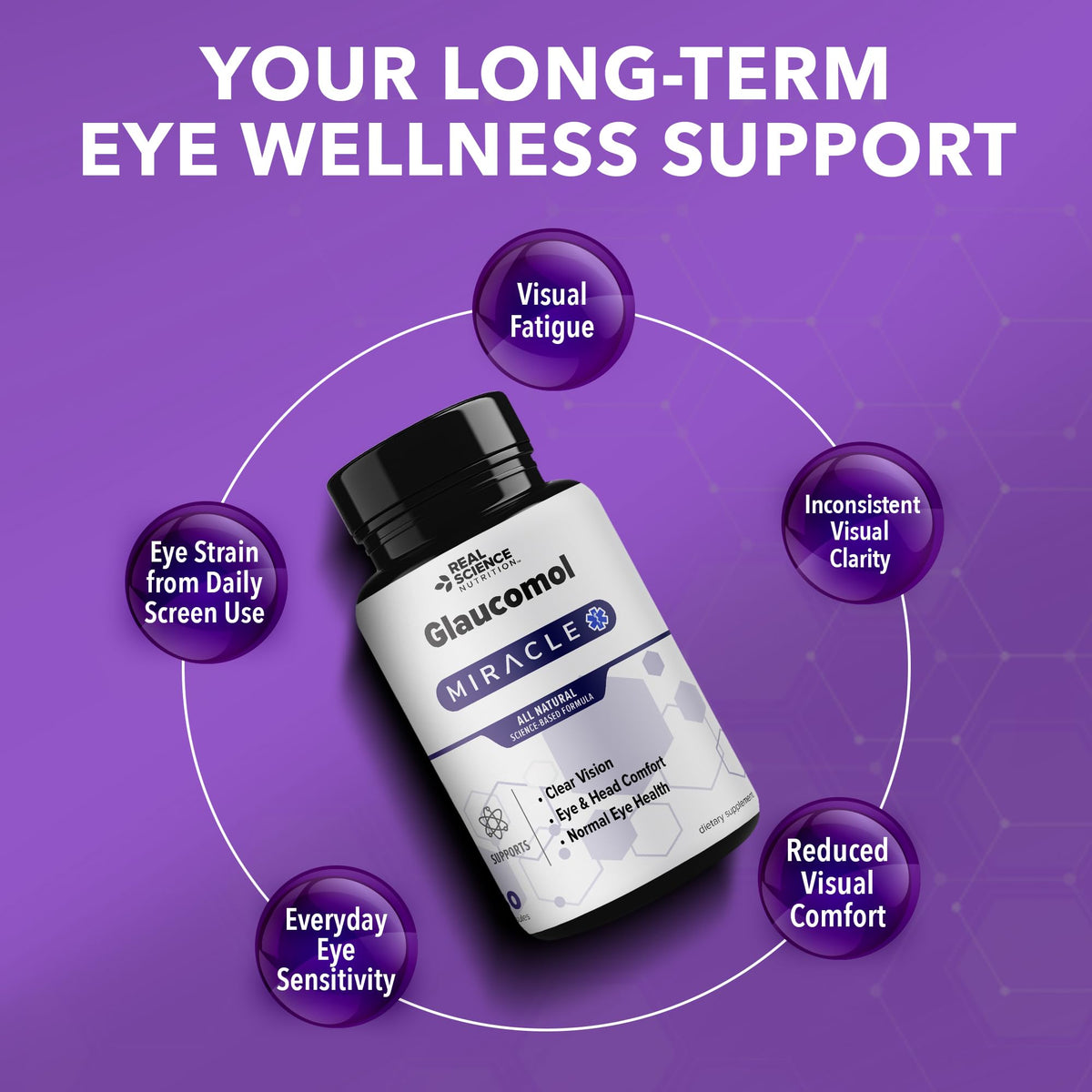 Glaucomol Miracle capsules sur une surface en bois