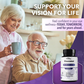 Glaucomol Miracle en gros plan mettant en avant les capsules