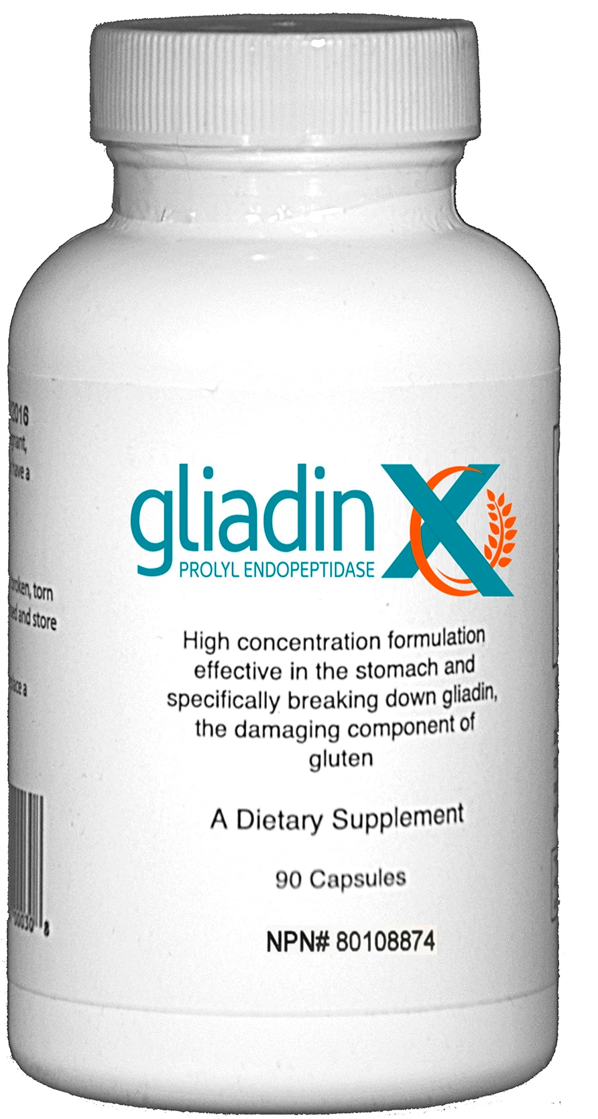GliadinX Complément Alimentaire Multi-Enzymes 82g vue de face