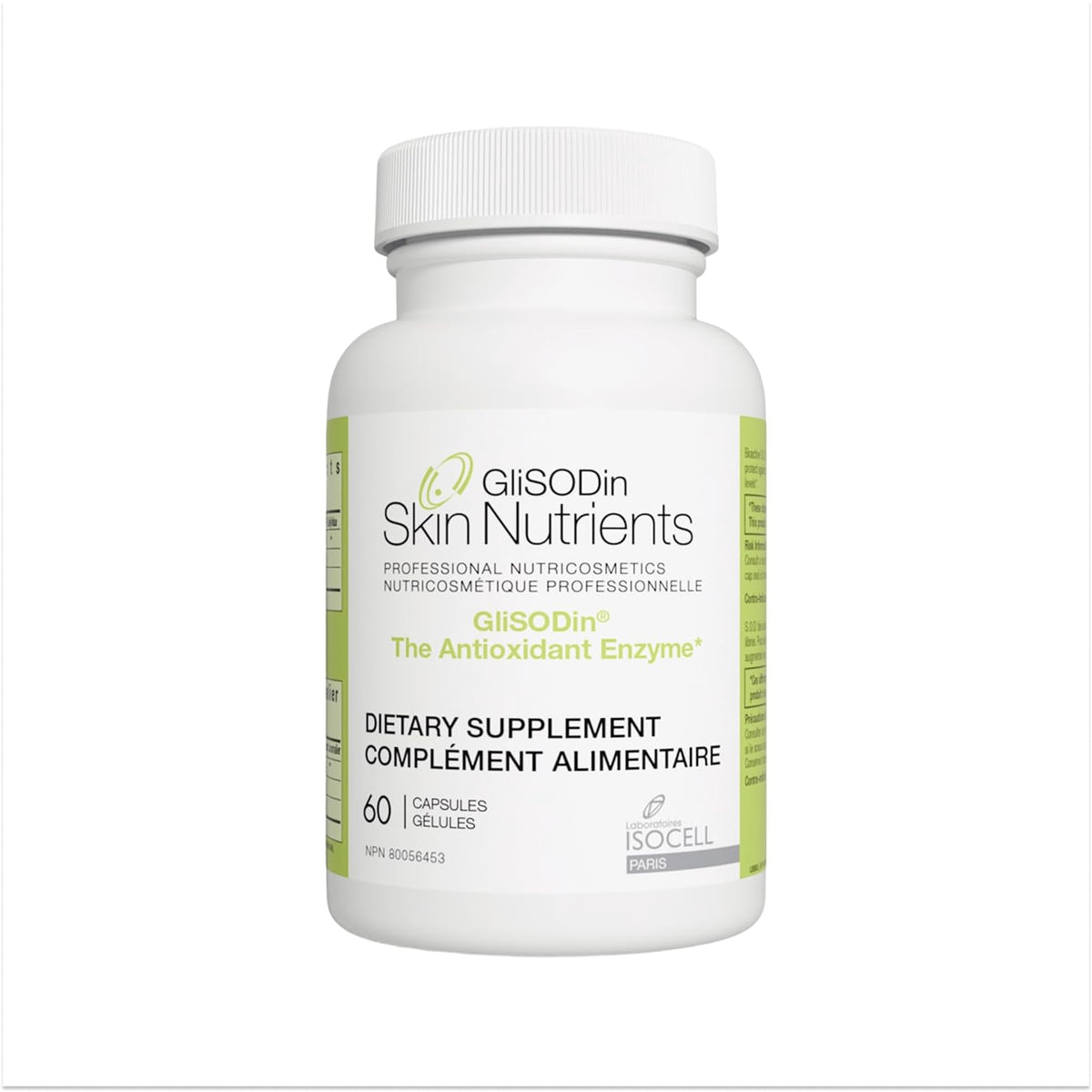 GliSODin Antioxidant Enzyme 60 capsules face avant