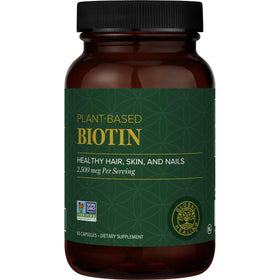 Global Healing Center Biotine 2500mcg complément alimentaire 60 capsules vue de face
