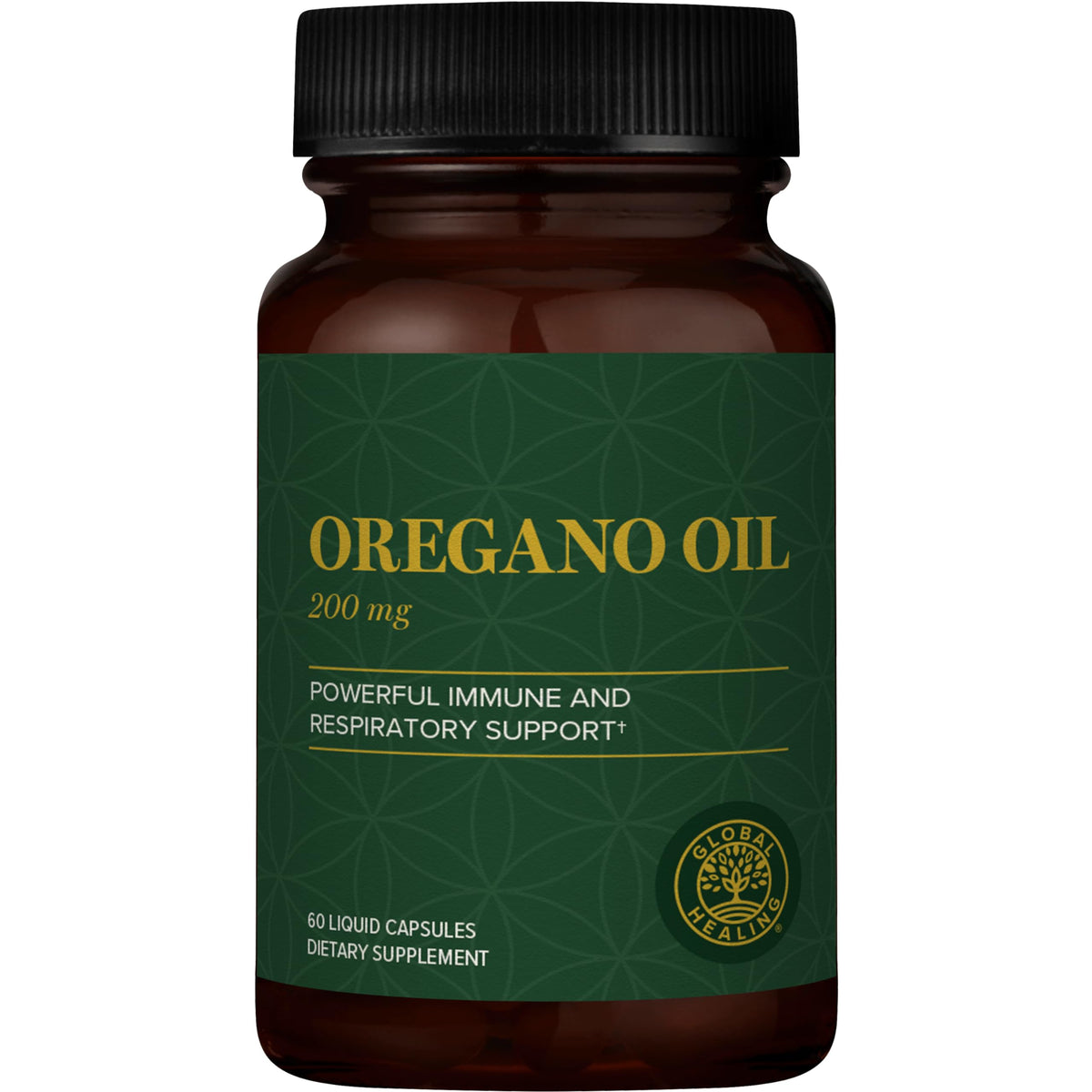 Global Healing Center Capsules d'Huile d'Origan Biologique 60 Comp.