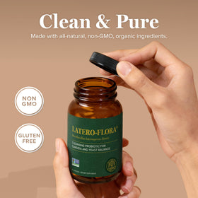 Global Healing Center Latero-Flora Probiotic capsules close-up